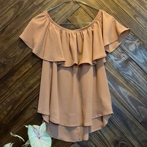 Beautiful Active USA blouse. Size: small. Color: tan